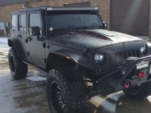 Jeep JK Hood Line-x Poison Spyder